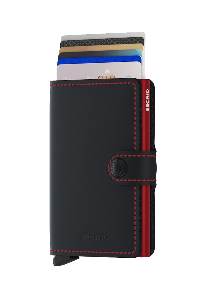 SECRID Miniwallet Matte - Slim RFID Blocking Leather Wallet for Men & Women | Perfect for Travel, Business & Everyday Use