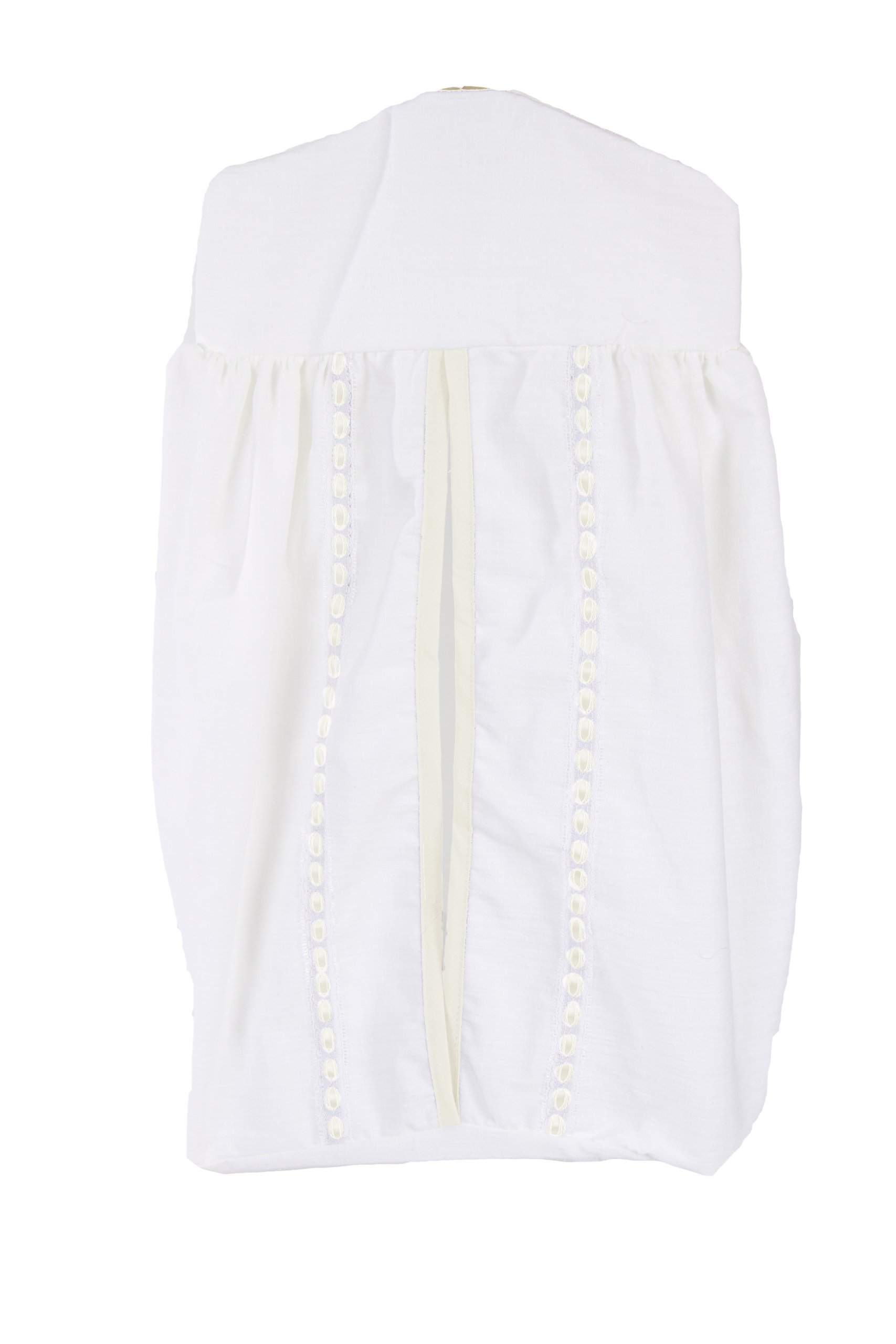 Unique Ivory Baby Doll Crib Diaper Stacker - Perfect for Nursery Organization & Baby Shower Gifts