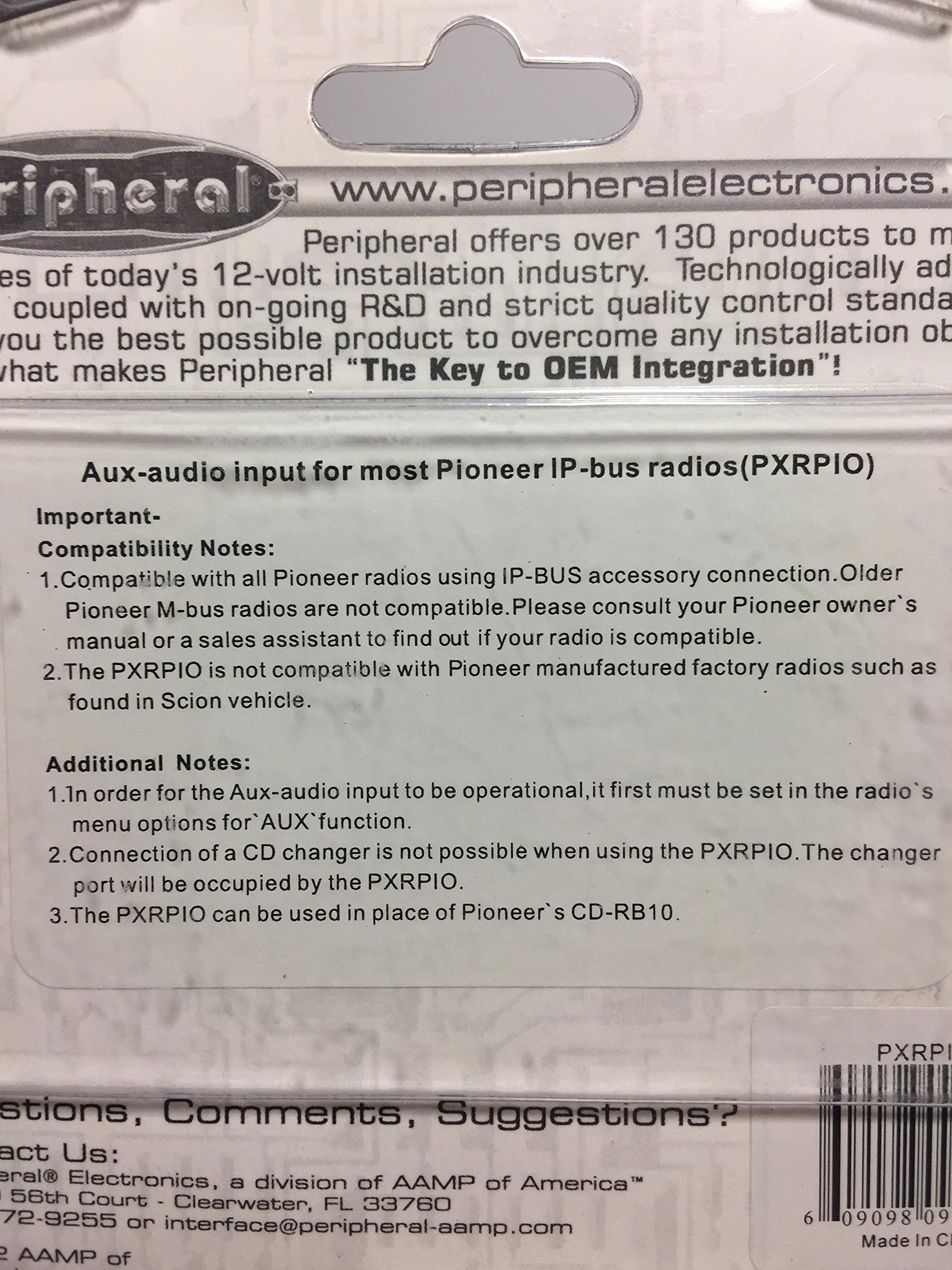 Pioneer P-Bus RCA Input Adapter - Auxiliary Audio Cable for Car Stereo Systems | Compatible with Pioneer Radios | Perfect for Adding External Audio Devices to Your Vehicle
