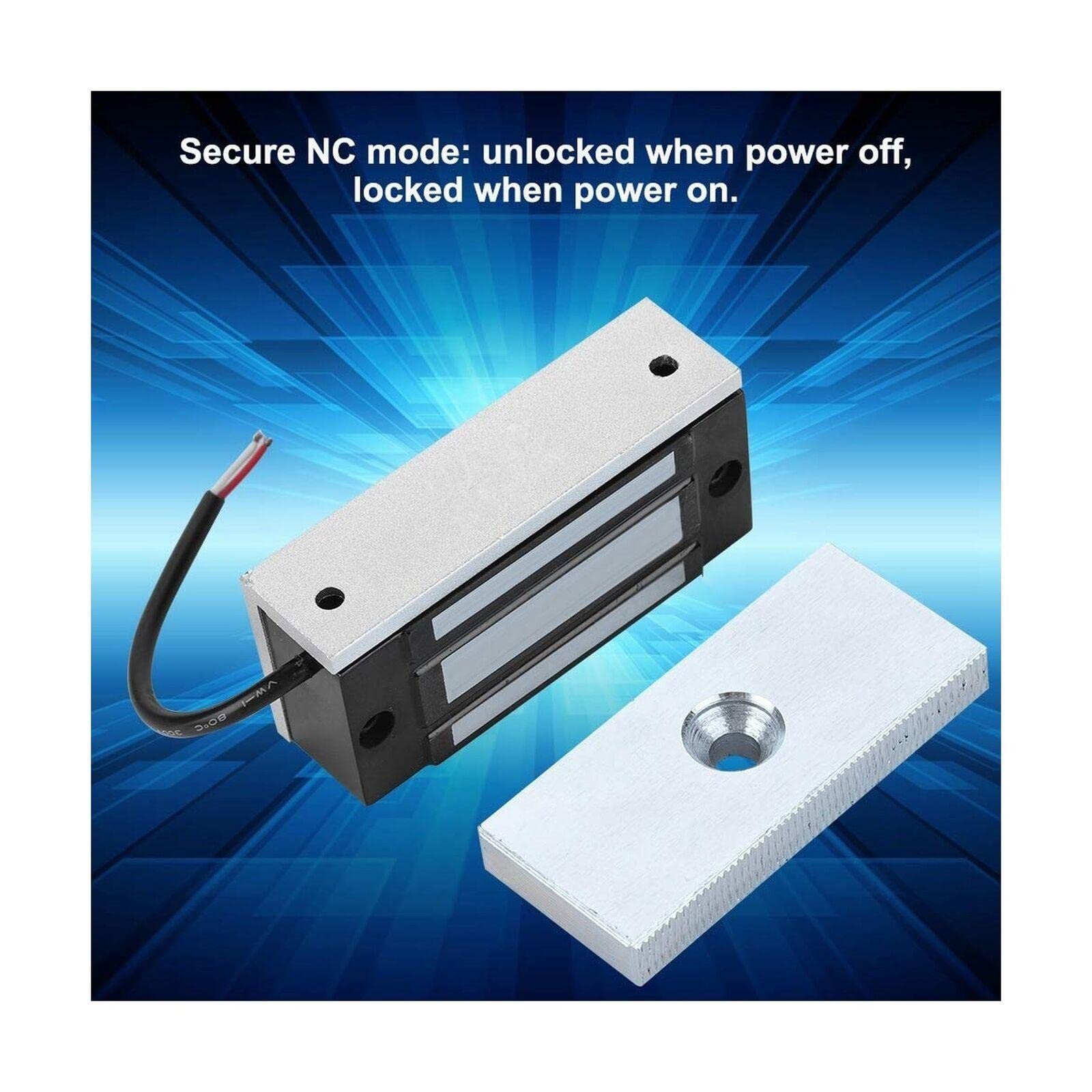 60KG Holding Force Electromagnetic Door Lock - Secure Access Control for Offices, Homes & Commercial Buildings | Ideal for Entry Doors & High-Traffic Areas