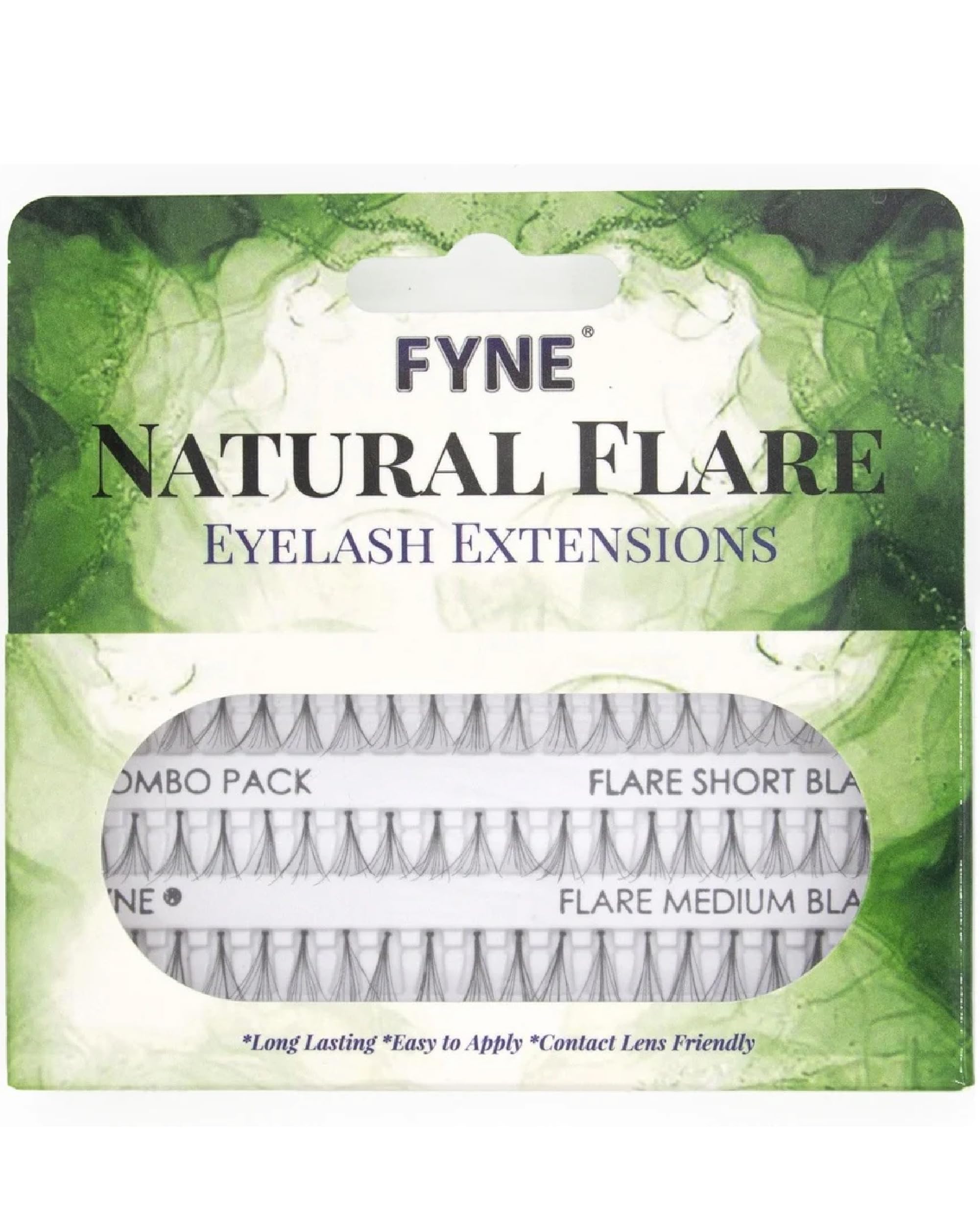 Natural Lashes by FYNE – Mixed Length Cluster Eyelash Extensions Pack | Easy to Apply Individual False Lashes for a Natural Look | Perfect for Daily Wear, Special Occasions & Makeup Artists