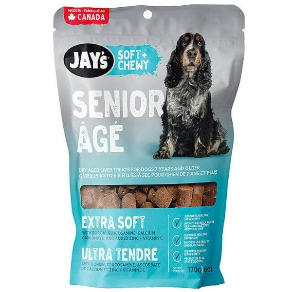 Jay's Soft & Chewy Senior Dog Treats - Healthy Joint Support for Older Dogs - Perfect for Training, Rewards & Dental Care - Grain-Free Natural Ingredients