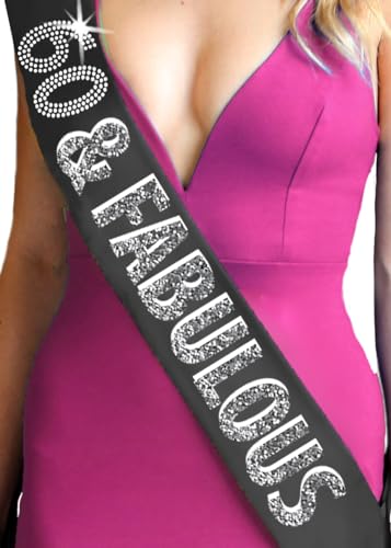 60 & Fabulous (Black Sparkle)