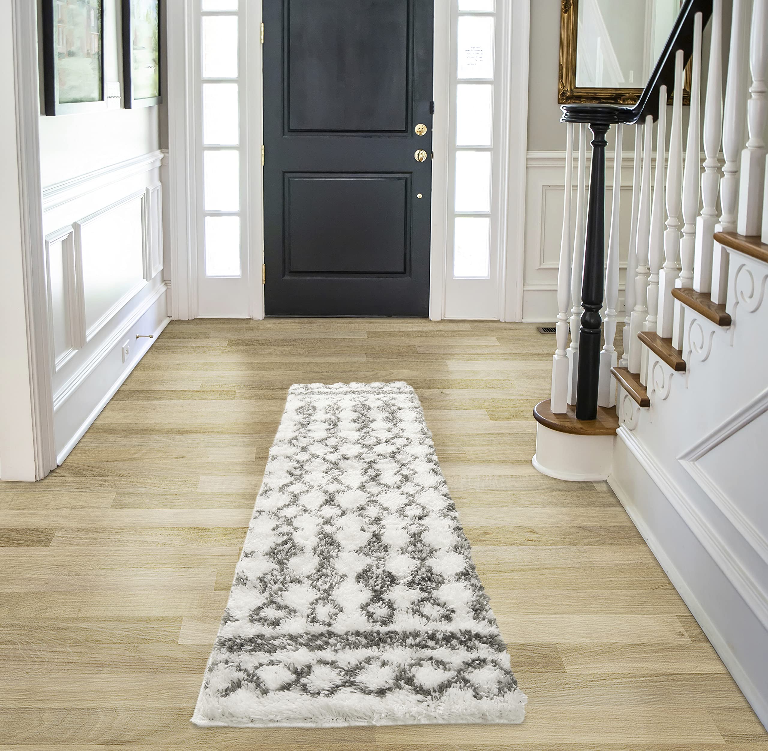 Nautica Puffy Rug – Taza Motif | Premium Shag Runner Rug 20