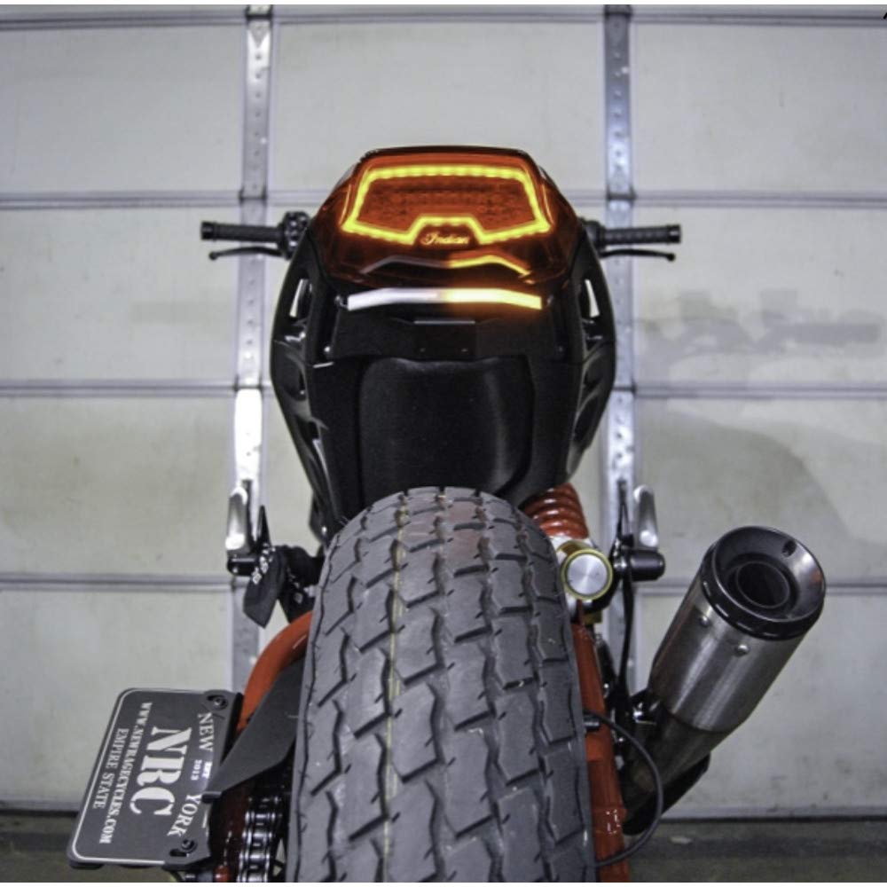 Indian FTR 1200 Side Mount License Plate Bracket - Durable Motorcycle License Plate Holder for Street Legal Compliance | Perfect for Custom Bike Builds & Urban Riding