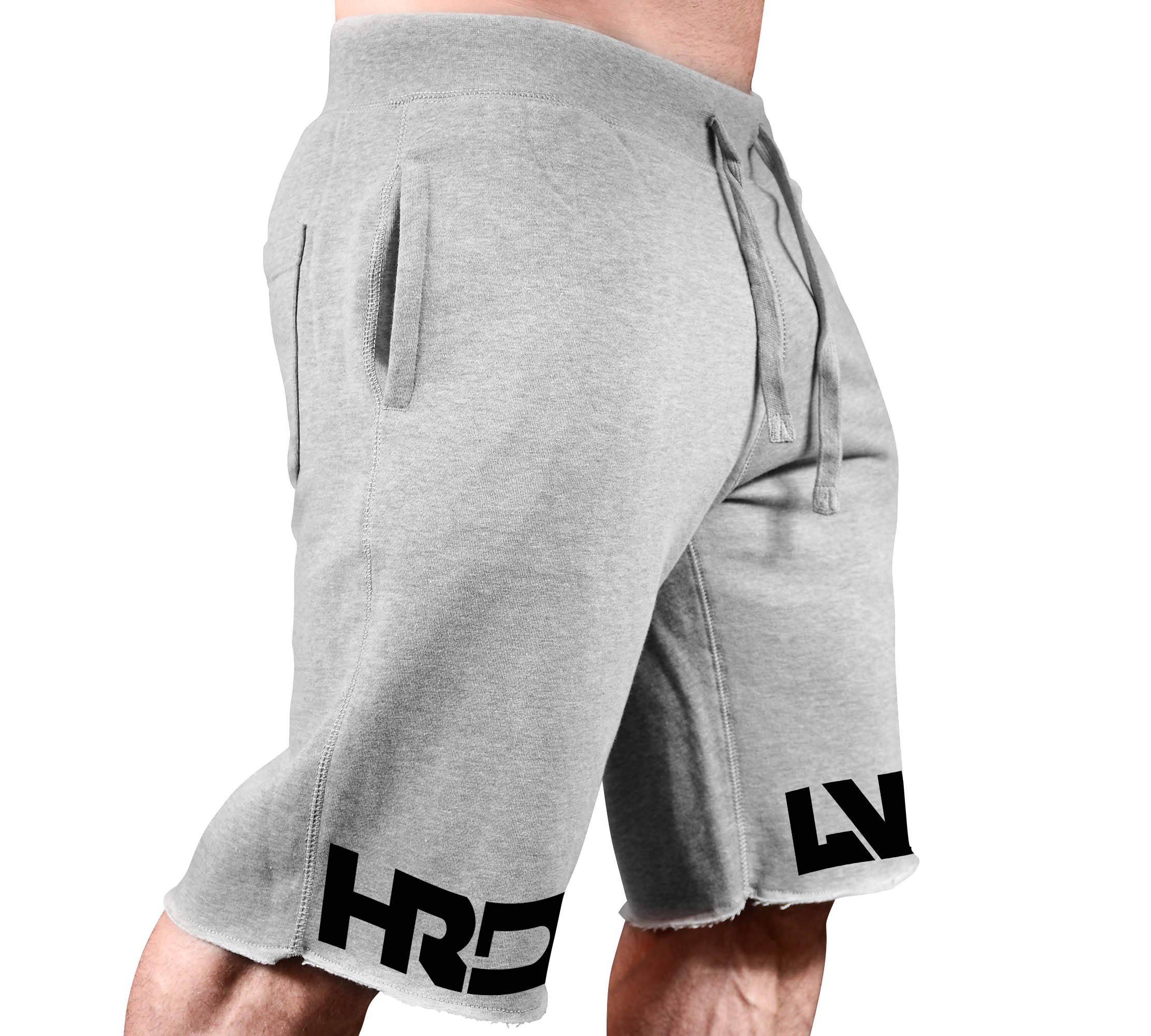 Men's HRD-LVN Split Leg Workout Shorts - Breathable Gym Training & Running Shorts for Men - Perfect for CrossFit, Weightlifting & Cardio Workouts