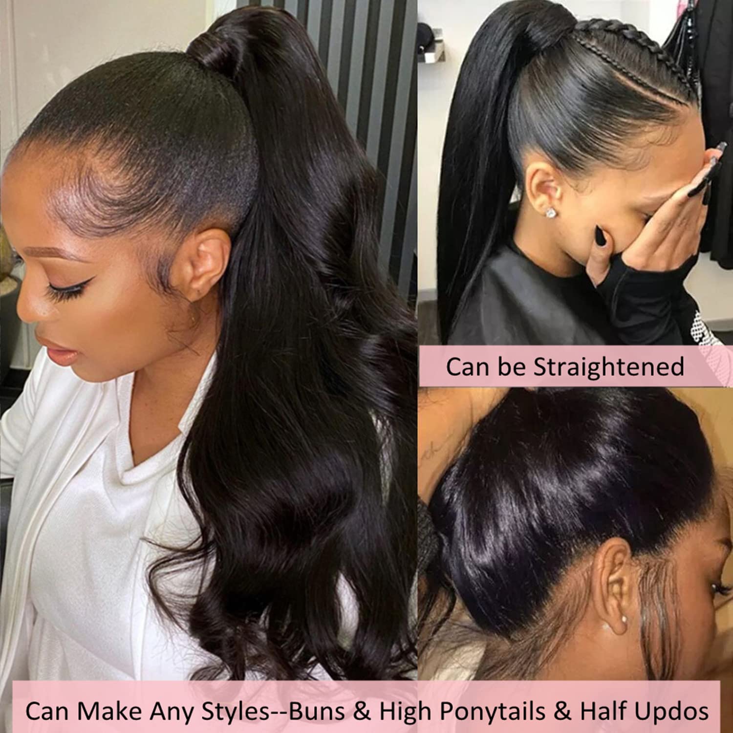 360 Lace Front Wigs Human Hair - Body Wave Pre Plucked 150% Density Full Lace Frontal Wigs for Black Women (26 Inch) | Natural Look for Daily Wear, Parties & Special Occasions