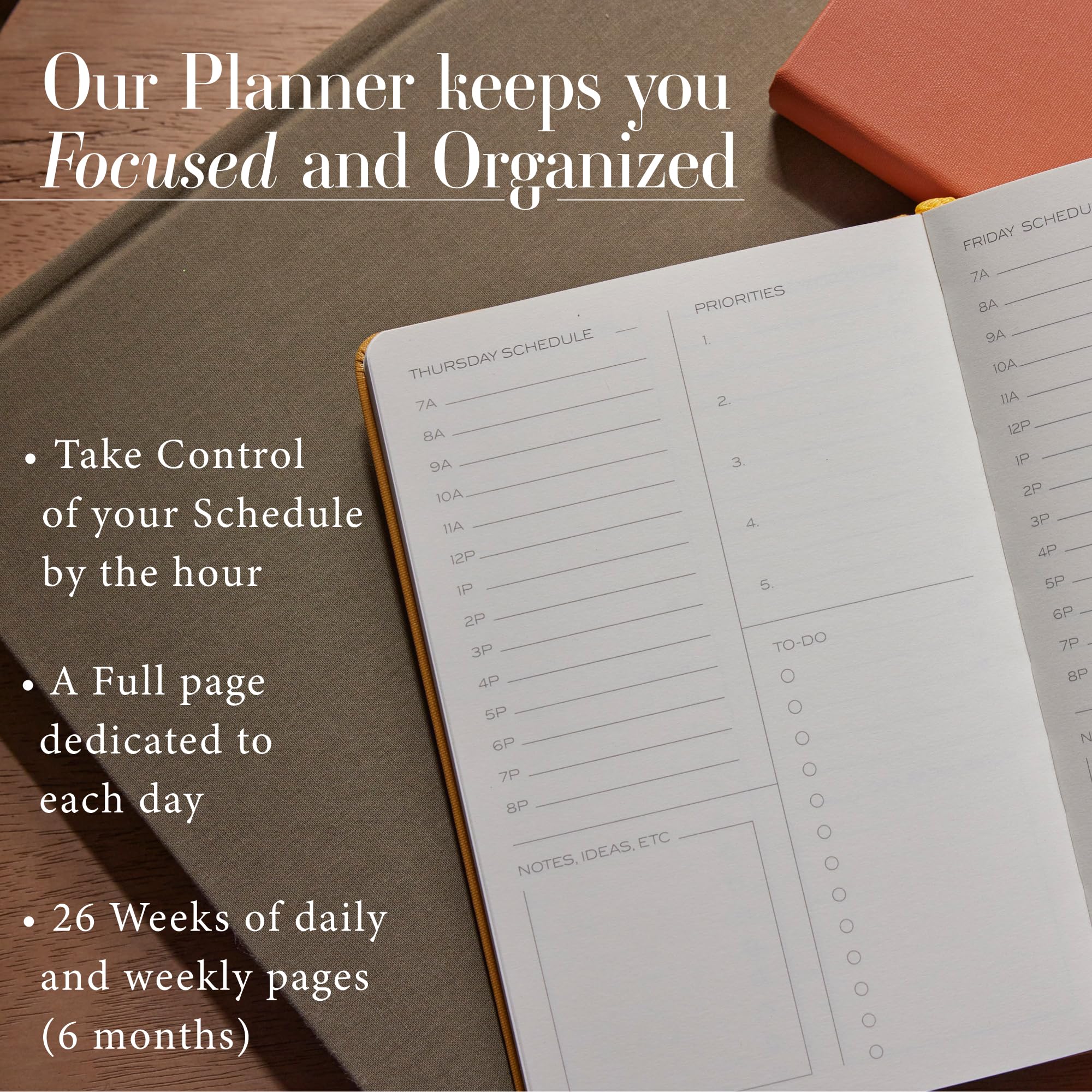 2025-2026 Anecdote Planner - Monthly Weekly Daily Goal Setting Organizer | A5 Hardcover Productivity Journal | Perfect for Work, School & Personal Success Planning | Ink Blue Design