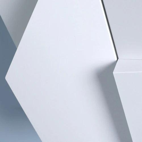 Modern Geometric Panel White LED Wall Lights - Sleek Contemporary Lighting for Living Room, Bedroom, and Office Decor
