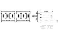 AMP MODU MODI Straight Version Post Support Assy - 25-Pack for Electrical Connectors and Wiring Applications | Ideal for Industrial, Automotive, and DIY Projects
