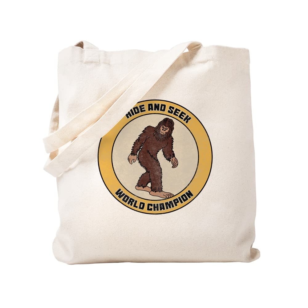 Hide And Seek World Champion Tote Bag - Natural Canvas Reusable Shopping Bag for Groceries, Beach & Daily Use | Eco-Friendly Cotton Tote