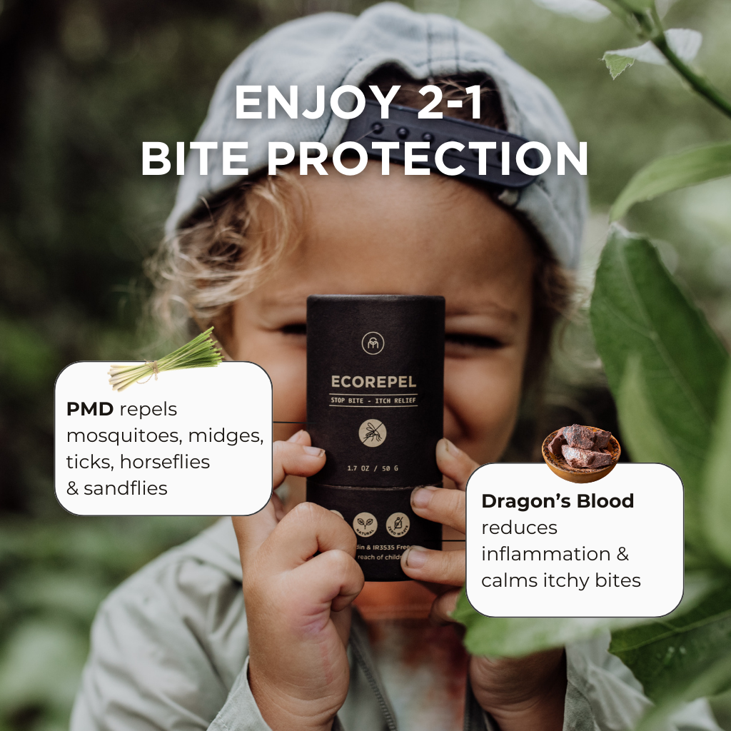 EcoRepel Natural Insect Repellent Spray - DEET Free, Plant-Based Formula for Outdoor Activities, Camping & Hiking