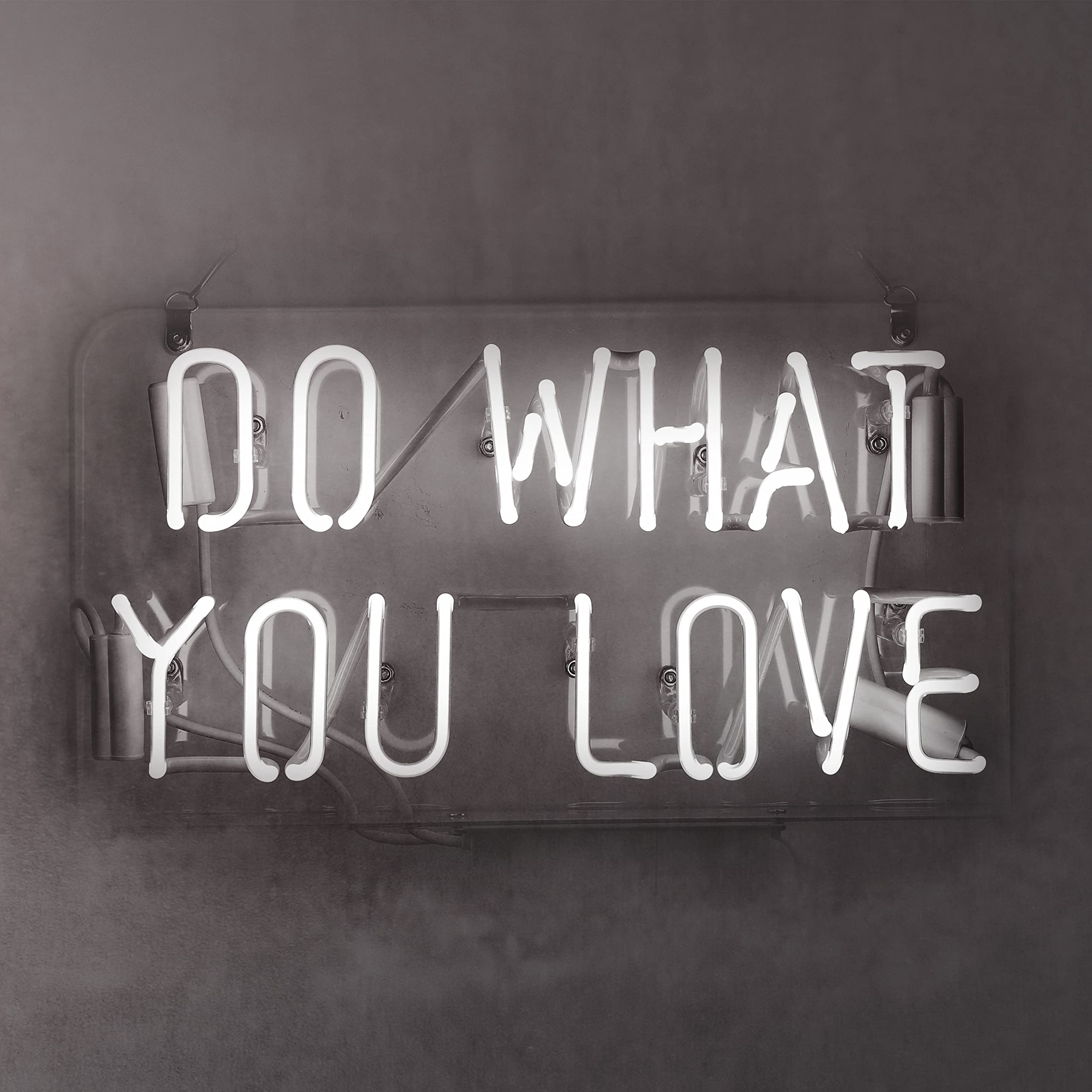 Do What You Love Neon Sign - Real Glass Wall Art for Bedroom Decor, Inspirational LED Light with Customizable Options - Perfect for Home, Office, Parties & Special Events