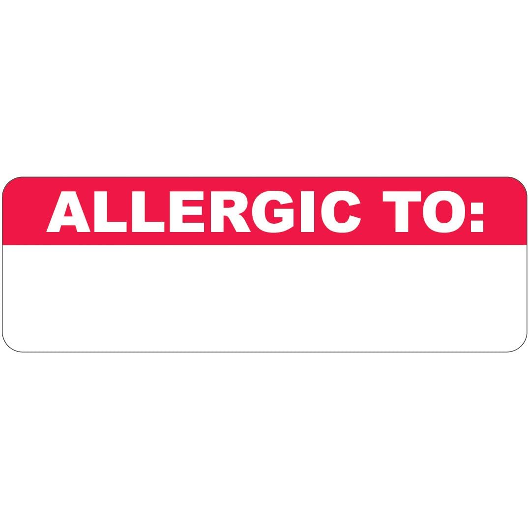 Allergy Medical Stickers - Doctor Stuff File Folder Chart Labels, MAP3290, 3