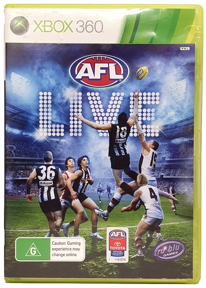 Used AFL Live Game for XBOX 360 PAL - Authentic Sports Simulation for Football Fans | Perfect for Gaming Nights & Sports Enthusiasts