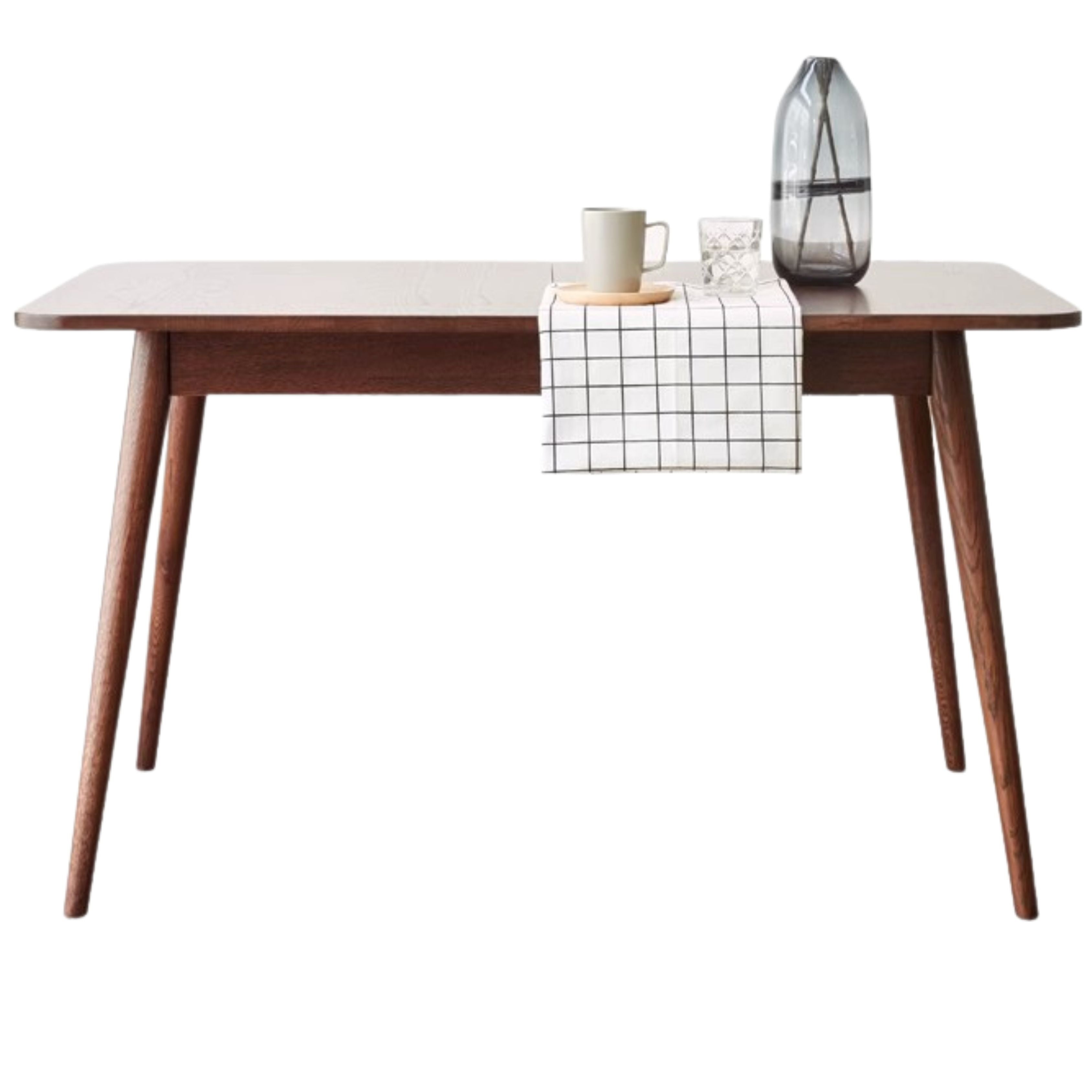 Solid Oak Wood Extendable Folding Dining Table - Space Saving Expandable Table for Small Spaces, Kitchen, Dining Room & Apartment Living