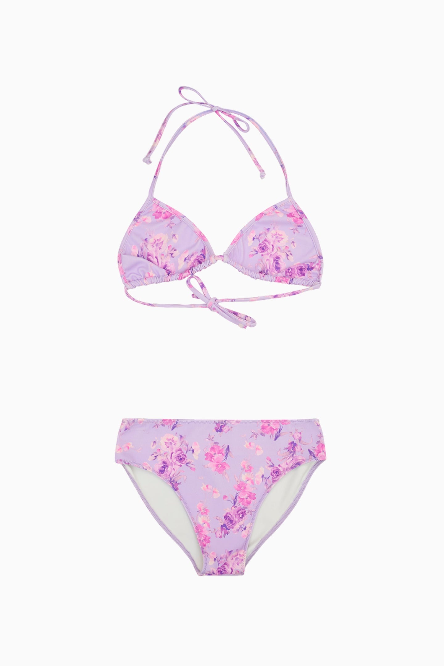 Girls Floral Bikini Set - Hibiscus Print Two Piece Swimsuit for Kids, Beachwear & Pool Party Outfit | Perfect for Summer Vacation, Water Play & Tropical Getaways