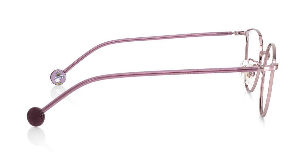 JINS x Disney Daisy Duck 075 Eyeglasses - Stylish Disney Collaboration Frames for Women & Men - Perfect for Fashion, Reading & Everyday Wear