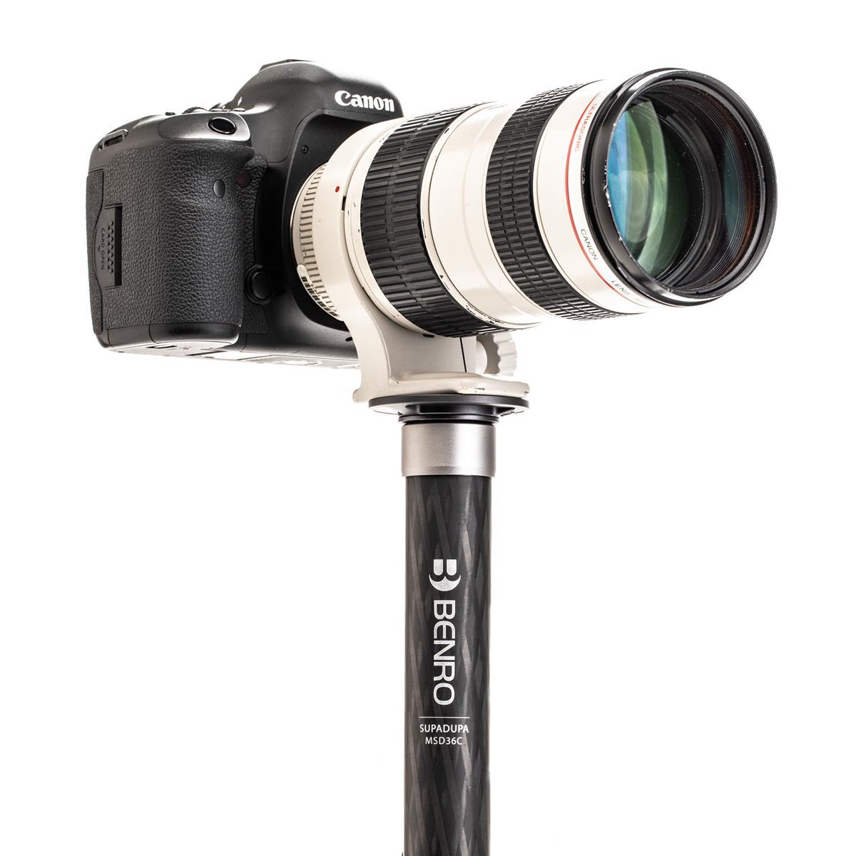 Benro MSD36C SupaDupa Carbon Fiber Monopod - 64.9 Inch Lightweight Camera Support for Travel & Outdoor Photography | Perfect for Sports, Wildlife & Event Shooting