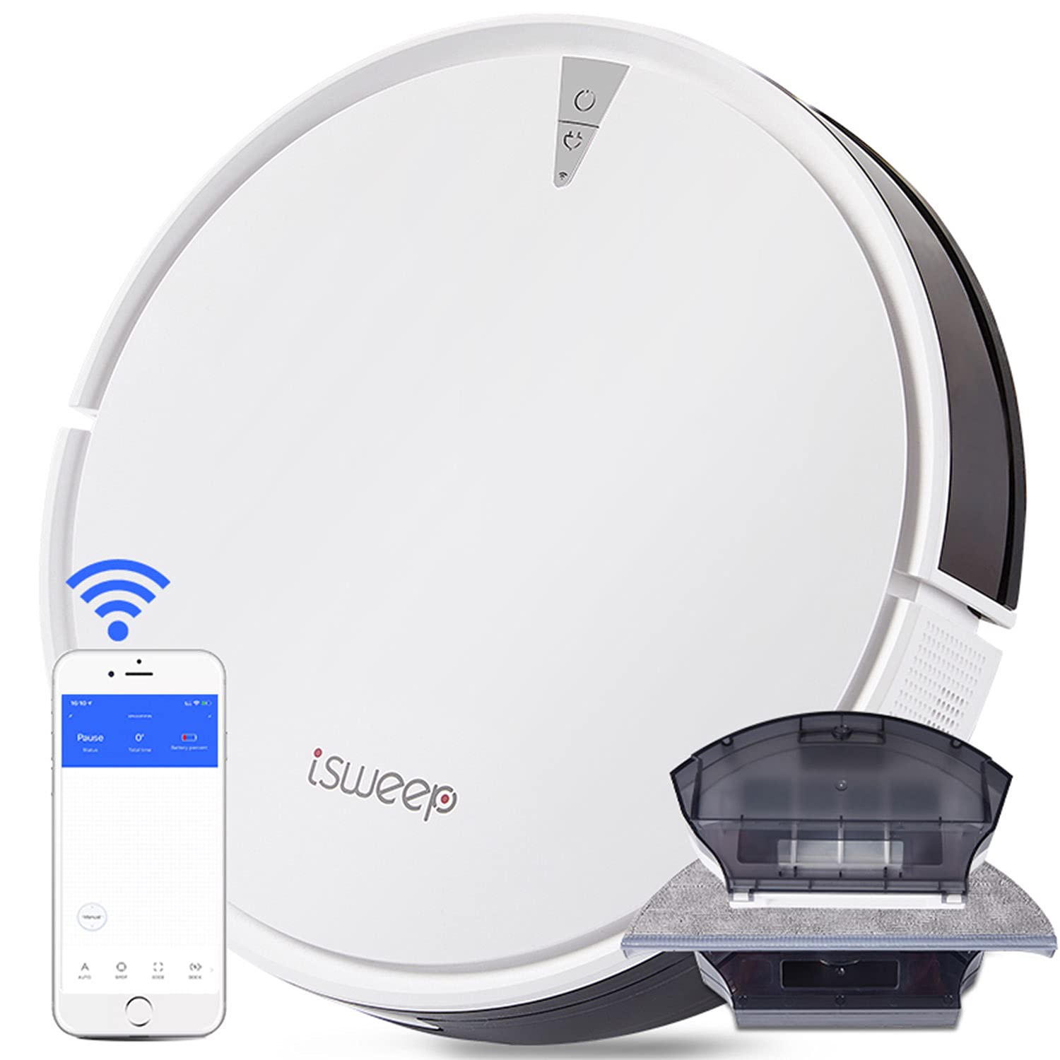 X5 Robot Vacuum Mop for Pet Hair - 2000Pa Suction, Self-Charging - Perfect for Hardwood & Carpets