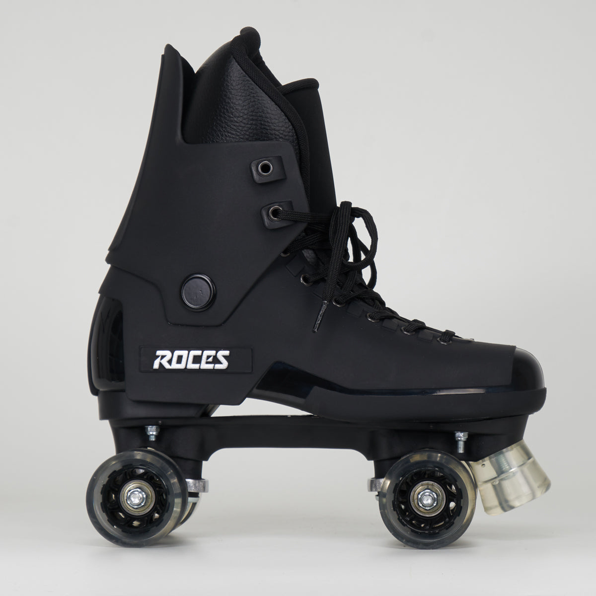 Roces Pro 80 Black Quad Roller Skates for Adults - Premium Outdoor & Indoor Skating - Perfect for Rink, Park, and Street Skating