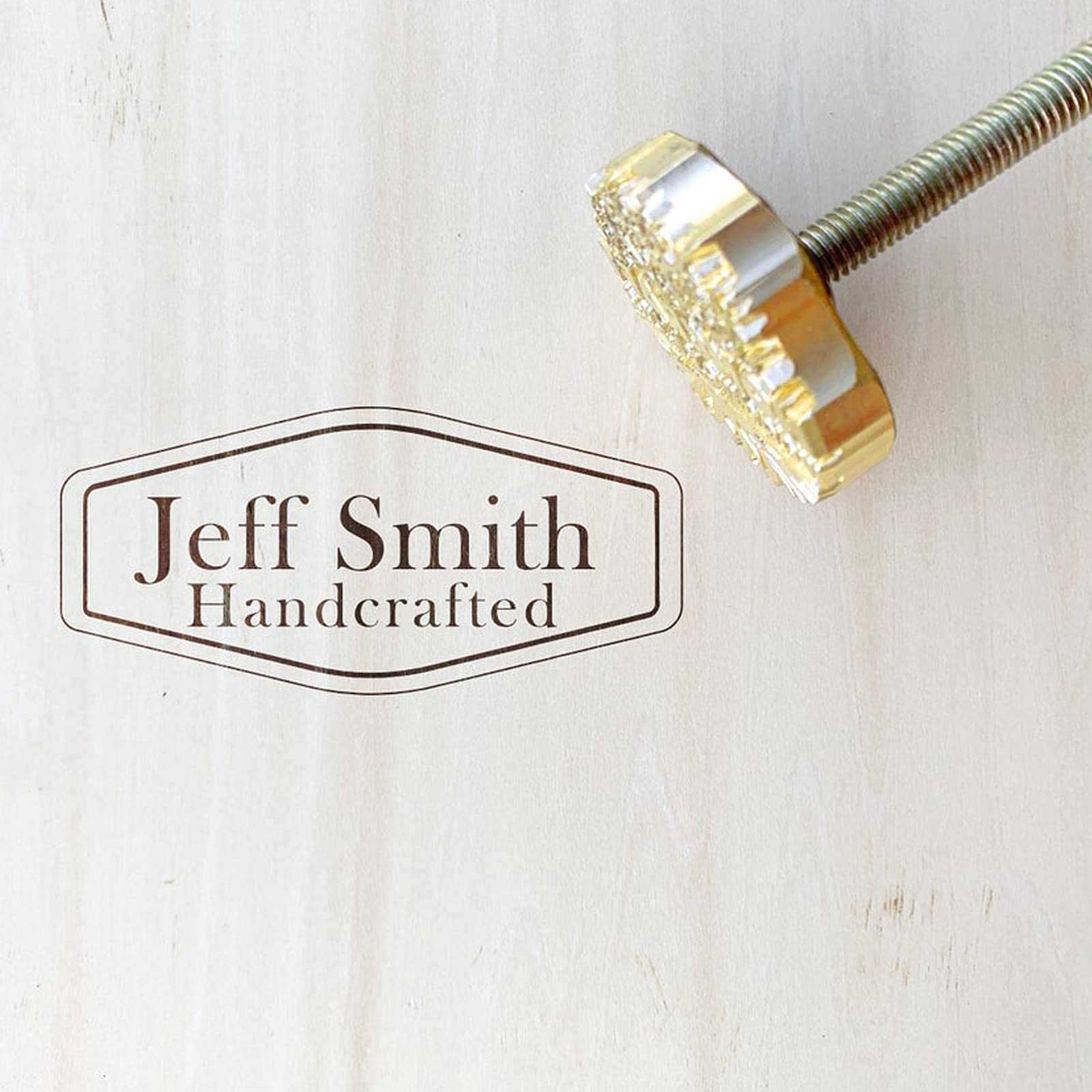 Custom Wood Branding Iron for Woodworking - Personalized Engraved Logo Tool for Wood, Leather & Steak - Perfect Father's Day Gift for Dad (4
