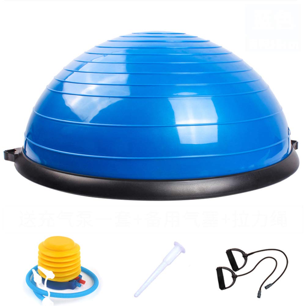 Anti-Burst Yoga Ball with Resistance Bands - 300KG Capacity Gym & Office Fitness Ball for Core Workouts, Pilates, Balance Training & Home Exercise