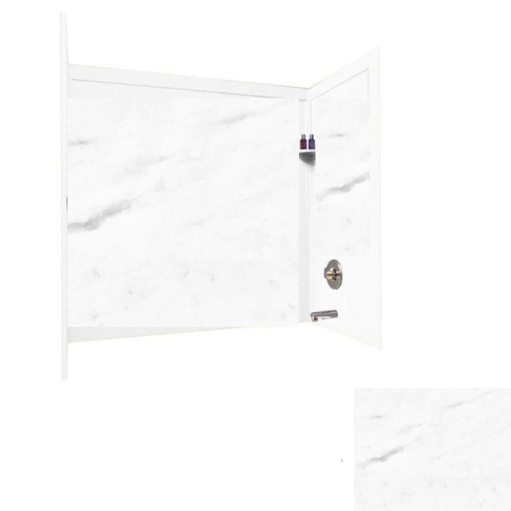 32 x 60 Inch Swanstone Bathtub Wall Kit with Molded Trim - Durable Acrylic Shower Surround for Bathroom Remodel, Waterproof & Mold-Resistant (Perfect for Modern Home Renovations)