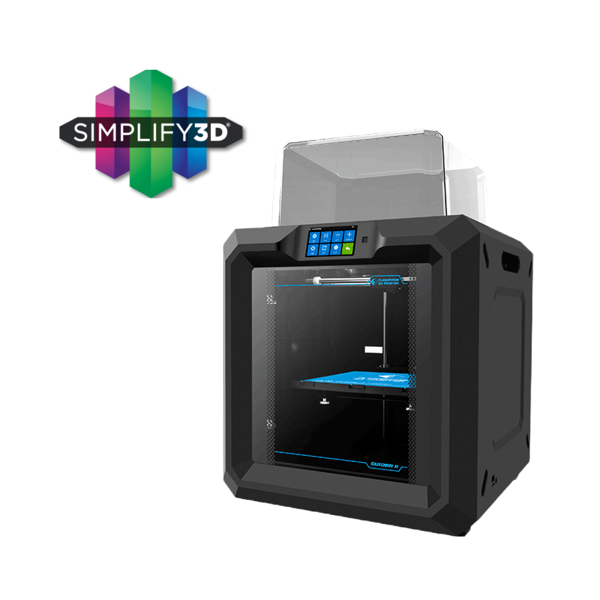 Flashforge Guider II 3D Printer - High Precision Large Build Volume 3D Printing Machine for Professionals | Perfect for Prototyping, DIY Projects & Industrial Manufacturing