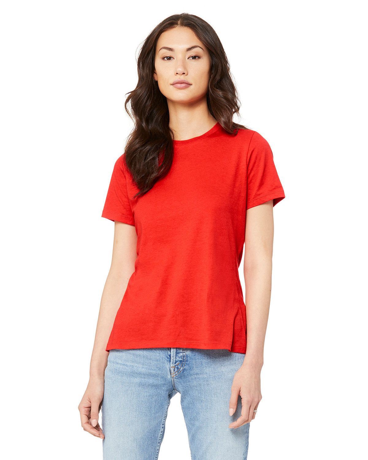 Bella + Canvas B6400 Women's Relaxed Fit Jersey Short Sleeve T-Shirt - Soft Cotton Tee for Casual Wear, Lounge & Everyday Comfort