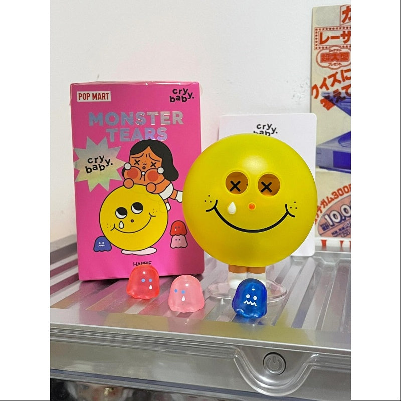 Crybaby Monster's Tears Series Happy Plush Toy - Cute Emotional Support Stuffed Animal for Kids & Adults | Perfect for Stress Relief, Gifts, and Home Decor