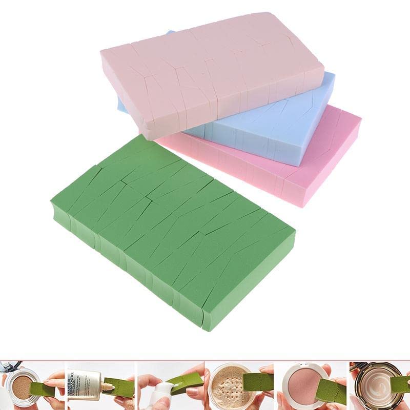 Renesmee Makeup Sponge Set - 24 pcs Small Triangle Puffs for Wet & Dry Powder Application (Multicolor) | Perfect for Foundation, Blending & Contouring | Professional & Travel-Friendly Beauty Tools