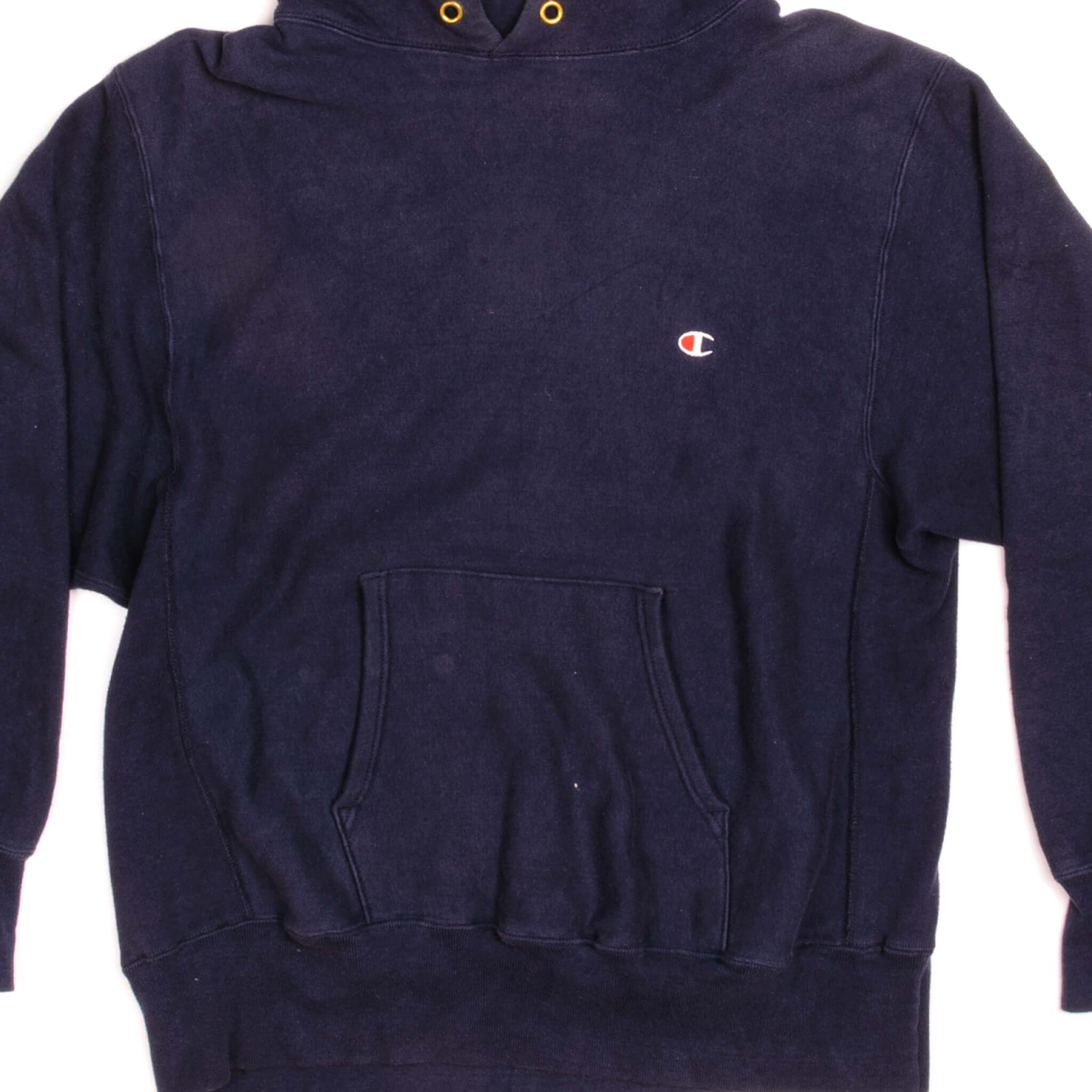 Vintage Champion Reverse Weave Hoodie Sweatshirt - Early 1980s Size Large Made in USA - Retro Streetwear & Casual Comfort for Men and Women