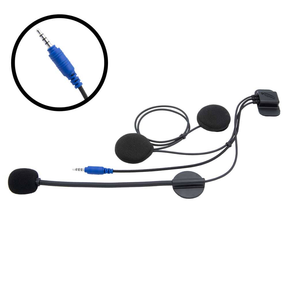 SUPER SPORT Complete Motorcycle Communication Kit with Lightweight SPORT Cables - Bluetooth Headset, Intercom System for Riders - Perfect for Group Rides, Touring & Adventure Motorcycling