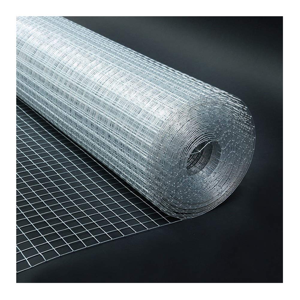 Premium Stainless Steel Welded Wire Mesh - 15mm Square Opening, Anti-Rust, Durable Garden Netting for Fences, Plant Support, Chicken Coop, Pet Cage & Aviary (Silver, 0.9x7.6m) - Ideal for Home Gardening, Poultry Protection & DIY Projects