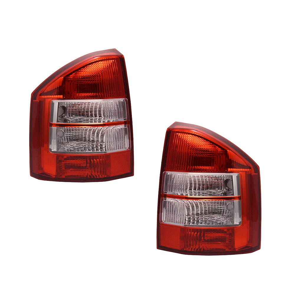 07-10 Jeep Compass Tail Lights Pair - Left Driver & Right Passenger LED Rear Lamps - Replacement for Night Driving & Off-Road Adventures