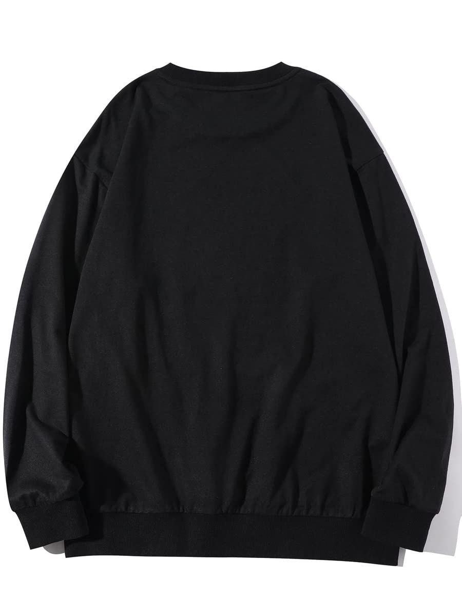 JSBHS Men's Hip Hop Anime Graphic Pullover Sweatshirt - Trendy Slogan Print Hoodie (Multi Color, Size XL) - Perfect for Streetwear, Casual Outfits & Anime Fan Fashion
