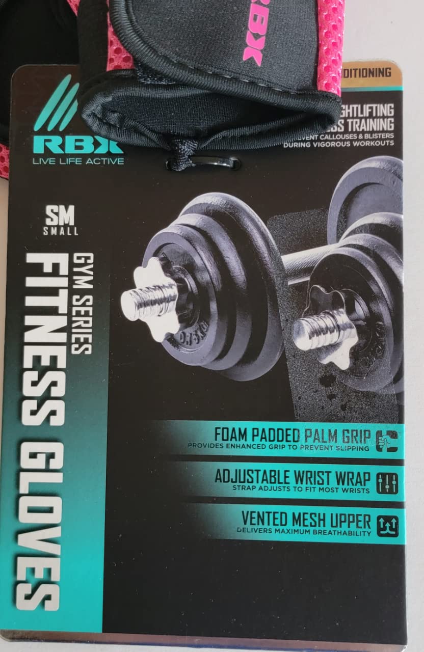 RBX P2 Fitness Gloves for Men & Women - Breathable Workout Gloves with Grip Support for Gym, Weightlifting, Cross Training & Cycling