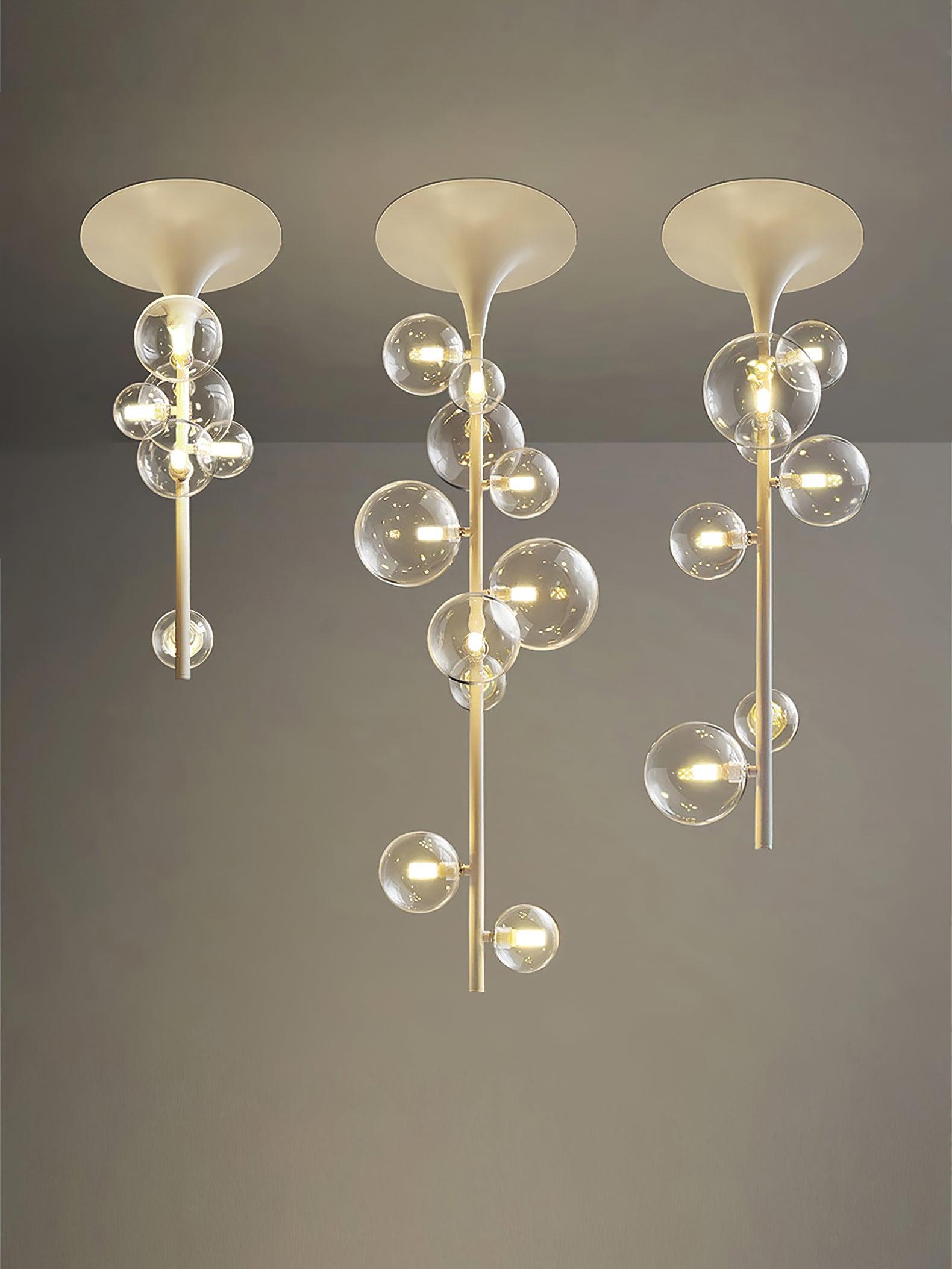 Hermann Horn Modern Ceiling Light Fixture - Elegant Gold Finish, Dimmable LED Chandelier for Living Room, Bedroom, or Dining Room