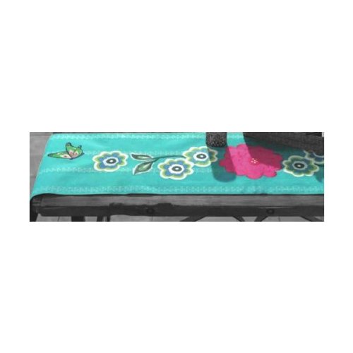 TAG Miranda Embroidered 72 Inch White Table Runner - Elegant Dining Table Decor for Weddings, Parties & Holiday Celebrations (430831)