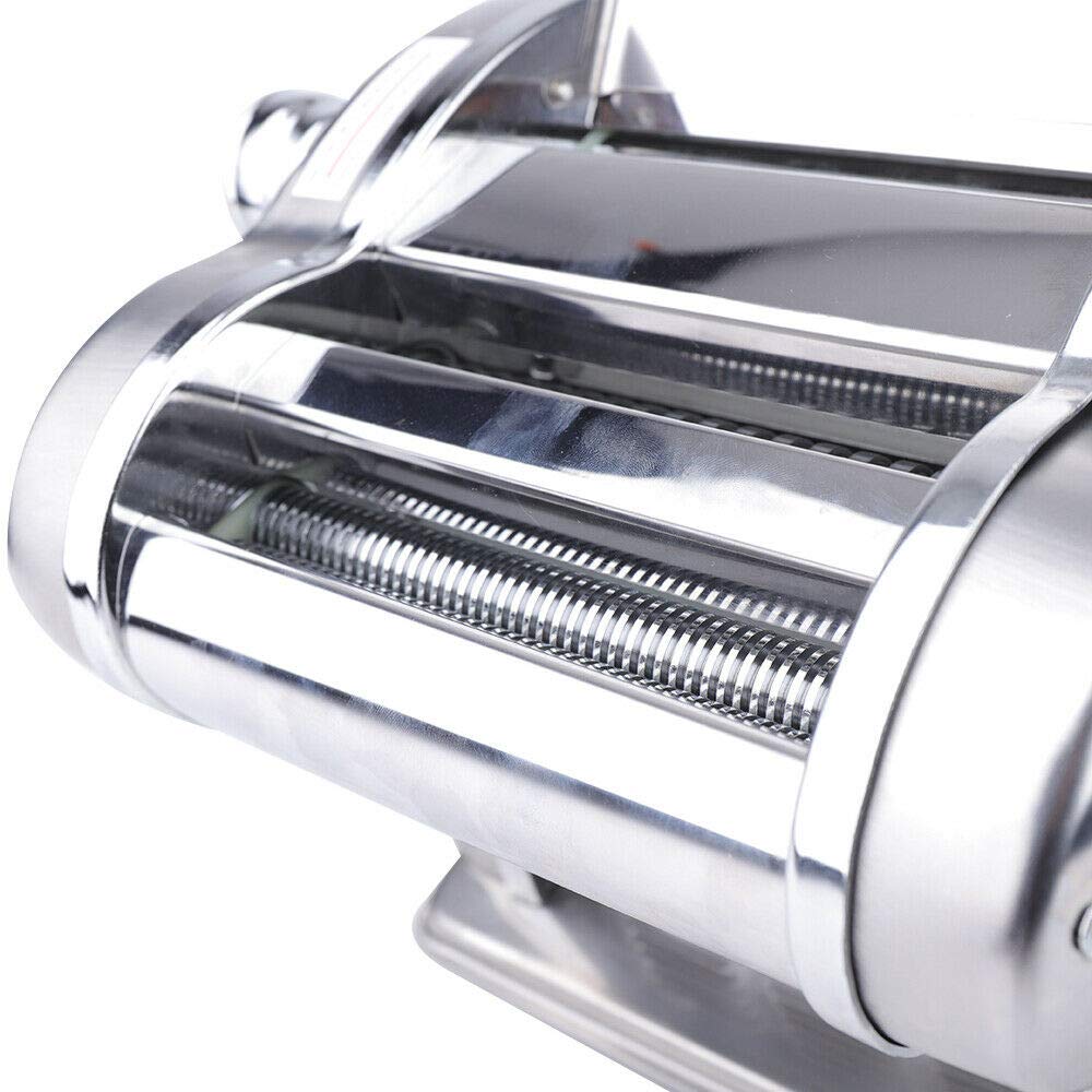 Electric Pasta Maker Machine - 6-Speed Adjustable Thickness with 2 Blades, 135W 110V for Homemade Noodles, Dumpling Dough & Pasta | Perfect for Italian Cuisine, Asian Dishes & Home Kitchen Cooking