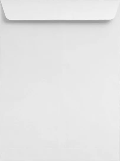 LUXPaper 10 x 13 Open End Envelopes - Premium White Linen Textured 80lb Paper (Pack of 500) for Business, Wedding Invitations & Professional Mailing