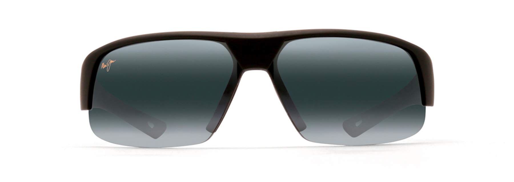 Maui Jim Men's Switchbacks Polarized Sunglasses with Patented PolarizedPlus2 Lenses - Matte Black Rubber Frame & Neutral Grey Polarized Lenses - Large Size for Outdoor Sports, Driving & Beach Activities