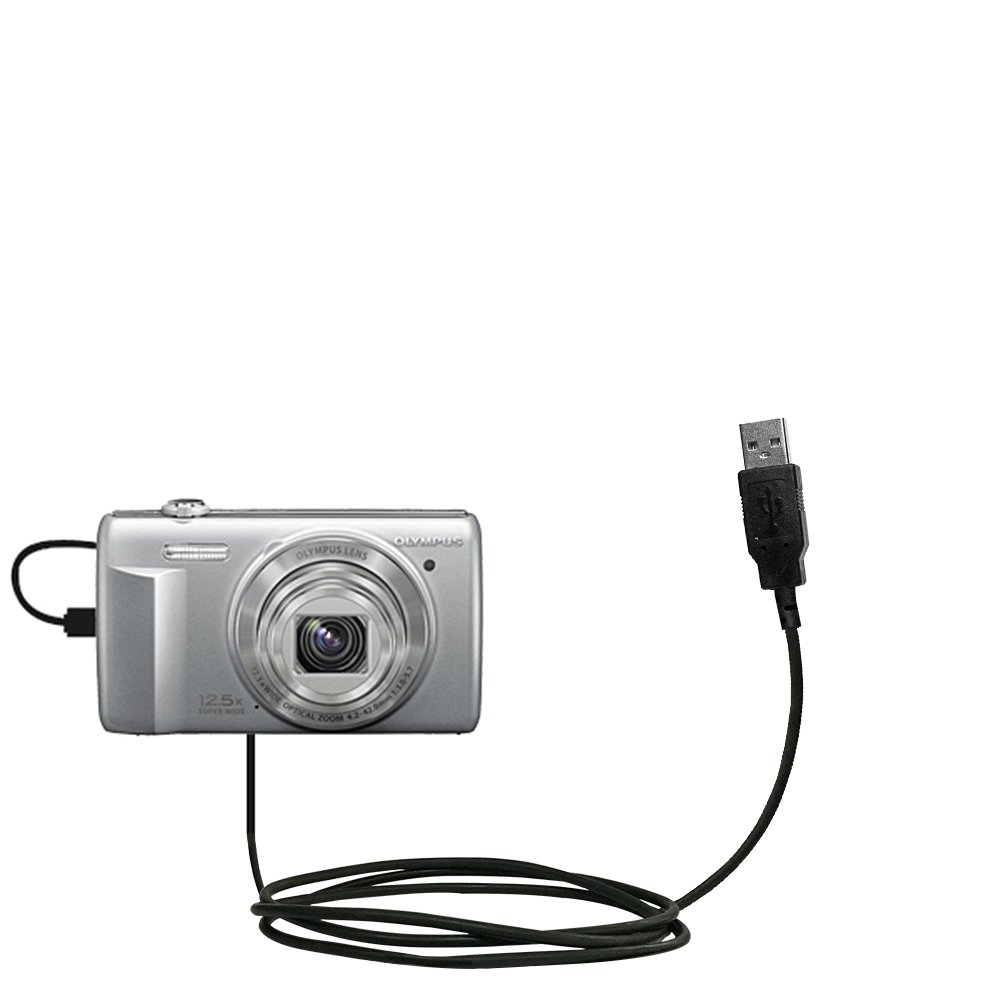 Olympus VR-370 USB Charging Cable - 3ft Straight Power Sync & Charge Cord with TipExchange Technology - Perfect for Camera Charging, Data Transfer & Device Synchronization
