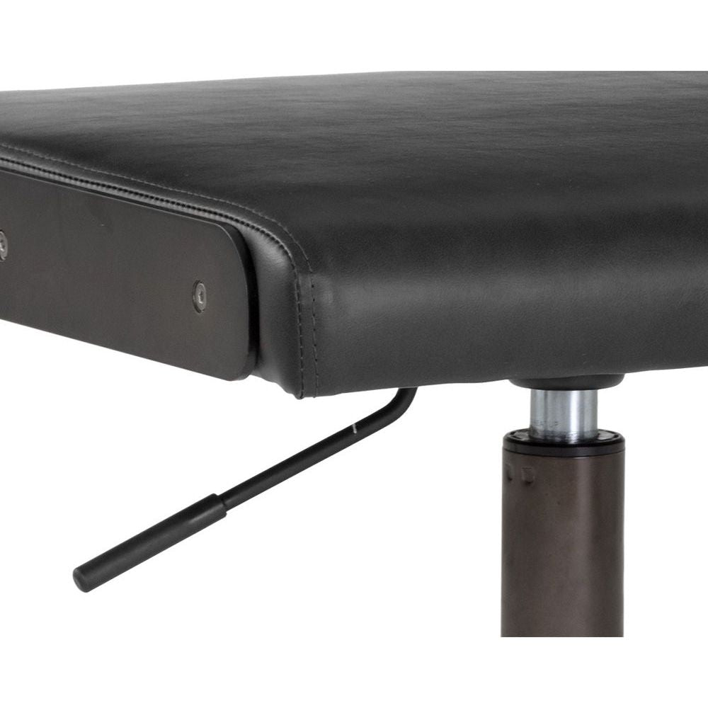 Davis Office Chair - Black Onyx Ergonomic Desk Chair with Adjustable Height & Lumbar Support - Perfect for Home Office, Gaming & Workspace
