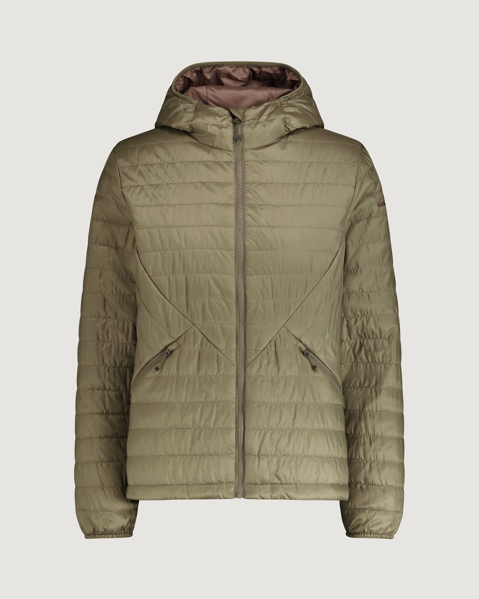 Heli R Women's Lightweight novaLOFT Hooded Jacket - Water-Resistant Winter Coat for Hiking & Outdoor Activities - Beech Color