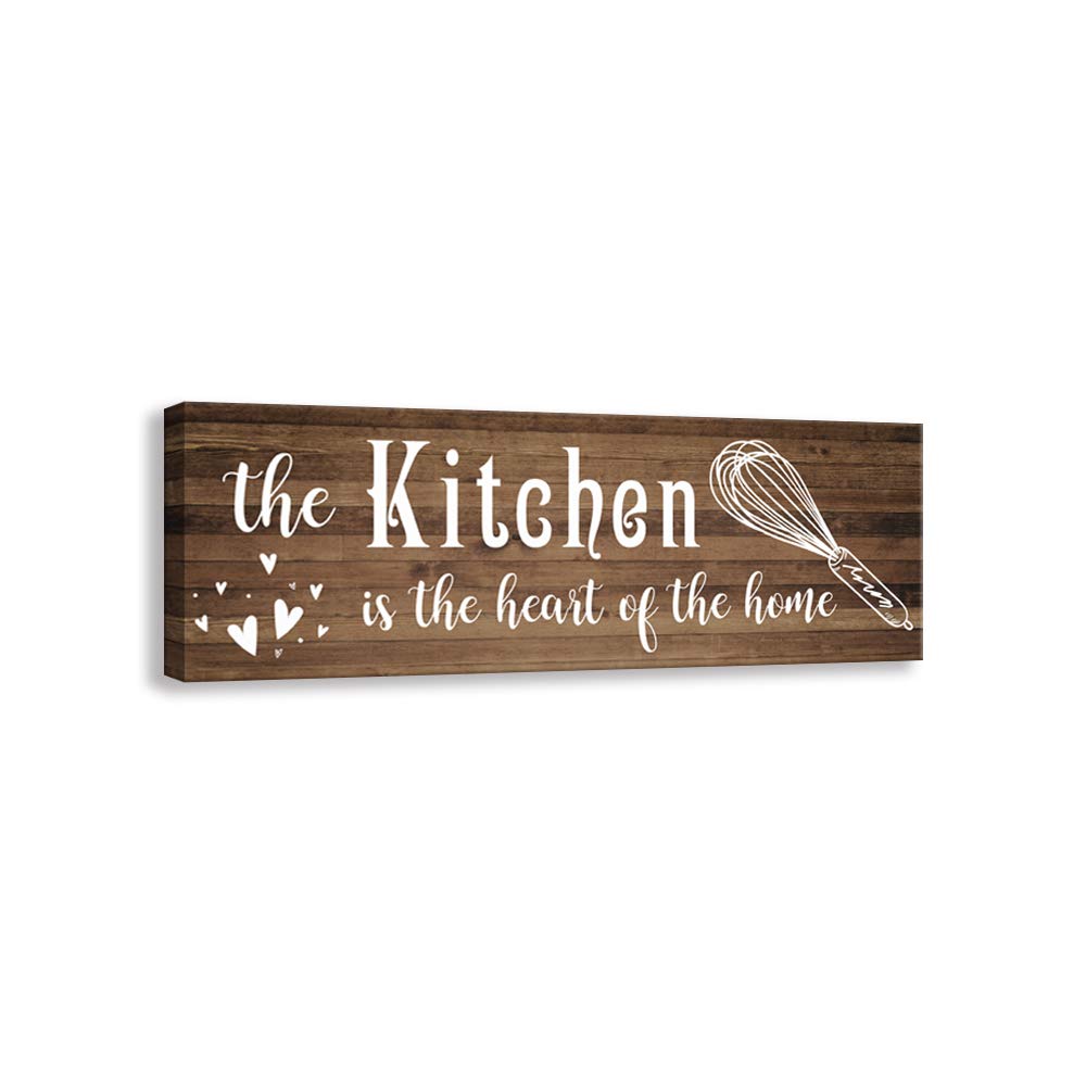 Funny Rustic Farmhouse Kitchen Wall Decor - Wood Plaque for Home & Coffee Bar