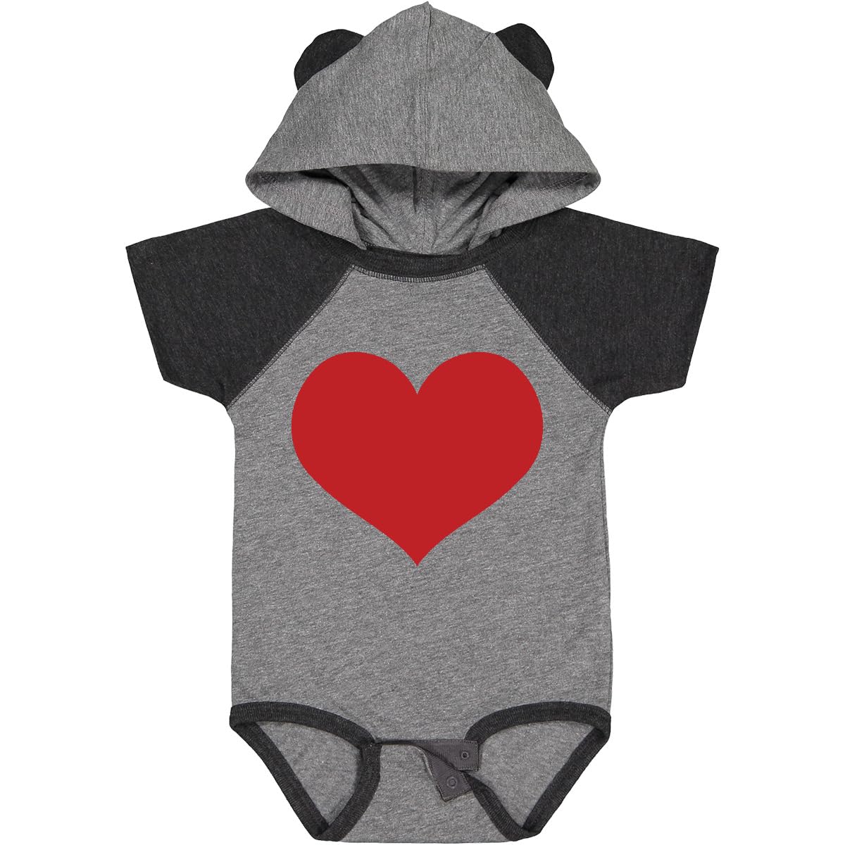 Inktastic Red Heart Valentine Baby Bodysuit - Cute Valentine's Day Outfit for Infants & Toddlers - Perfect for Valentine's Day Photos, Parties & Gifts