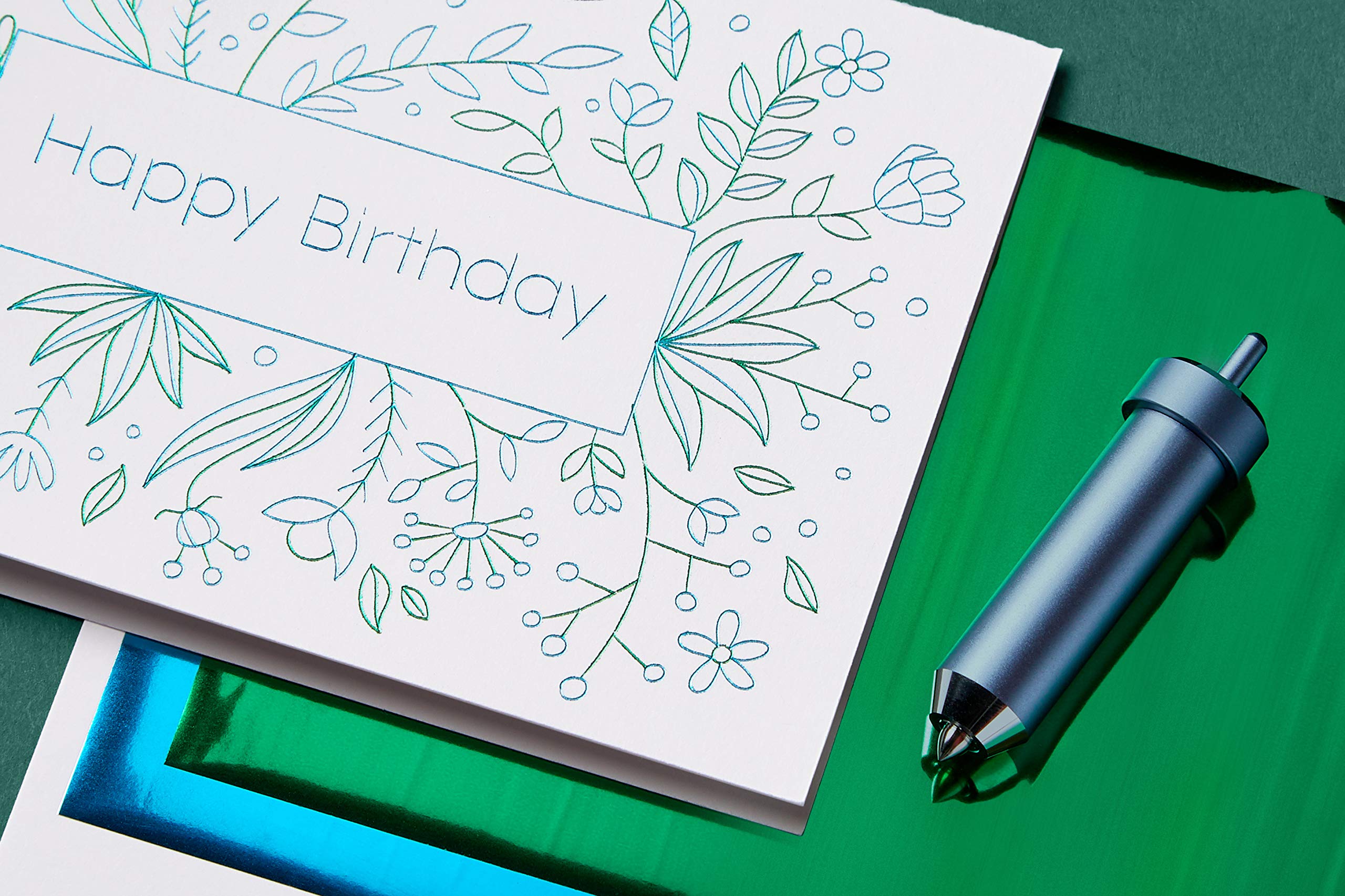 Cricut 2008727 Foil Transfer Kit for Explore & Maker Machines - 3 Tips (Fine, Medium, Bold) - Perfect for DIY Crafts, Scrapbooking & Personalized Gifts