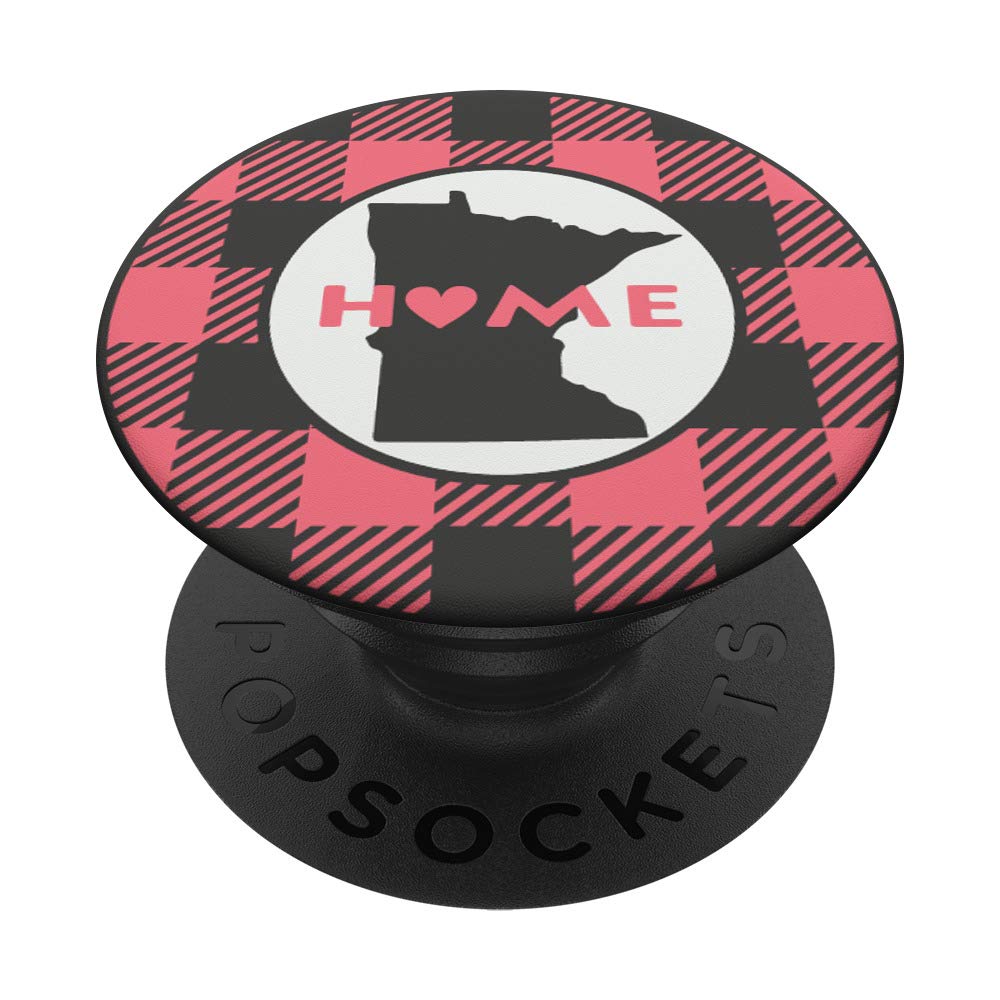 Minnesota Home State Plaid Shirt - Pink & Black Flannel Shirt for Men & Women - Perfect for Outdoor Camping, Hiking & Casual Wear
